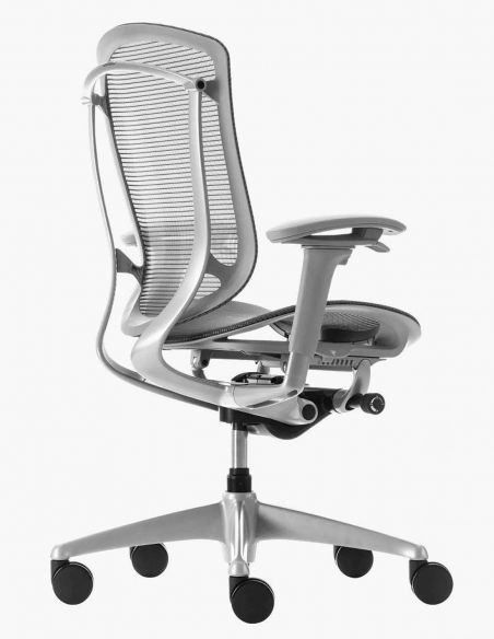 Крісло OKAMURA CONTESSA SECONDA, із сітчастим сидінням, сірий корпус