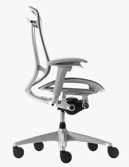 Крісло OKAMURA CONTESSA SECONDA, із сітчастим сидінням, сірий корпус