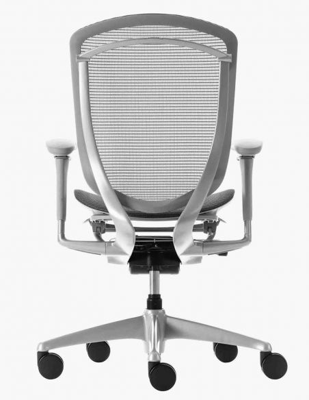 Крісло OKAMURA CONTESSA SECONDA, із сітчастим сидінням, сірий корпус