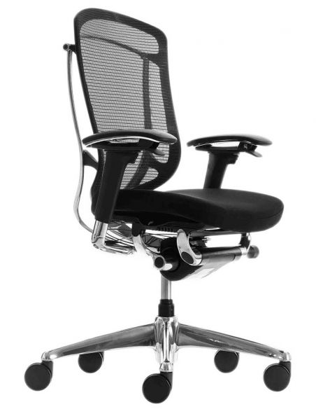 Крісло OKAMURA CONTESSA SECONDA, з тканинним сидінням, чорний корпус