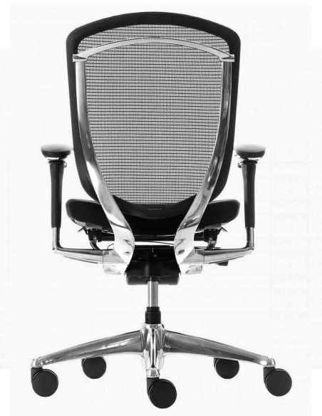 Крісло OKAMURA CONTESSA SECONDA, з тканинним сидінням, чорний корпус