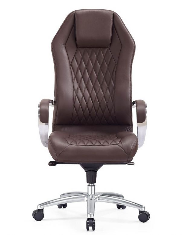 Крісло керівника шкіряне F103 BRL, КОРИЧНЕВЕ