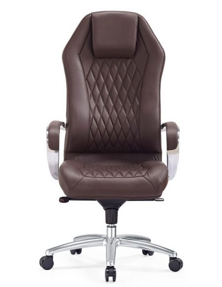 Крісло керівника шкіряне F103 BRL, КОРИЧНЕВЕ