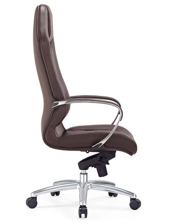Крісло керівника шкіряне F103 BRL, КОРИЧНЕВЕ