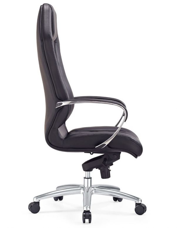 Крісло керівника шкіряне F103 BL, ЧОРНЕ