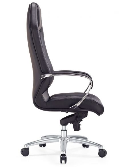 Крісло керівника шкіряне F103 BL, ЧОРНЕ