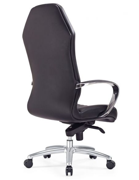 Крісло керівника шкіряне F103 BL, ЧОРНЕ