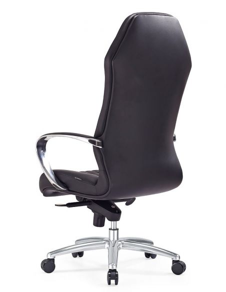 Крісло керівника шкіряне F103 BL, ЧОРНЕ