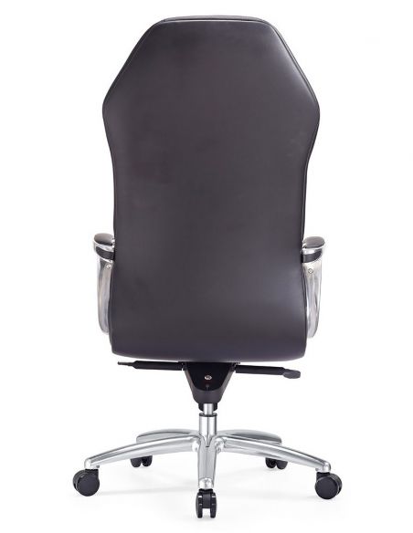Крісло керівника шкіряне F103 BL, ЧОРНЕ