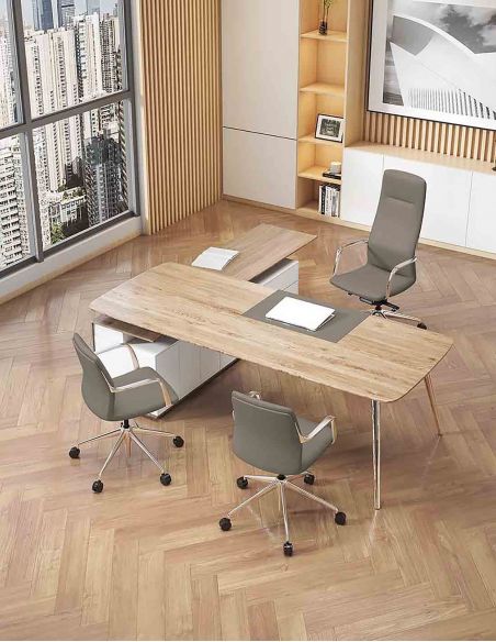 Крісло керівника шкіряне FK004-A13, В СТИЛІ МІНІМАЛІЗМ