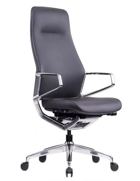 Крісло керівника шкіряне KRESLALUX ARICO, ЧОРНА ШКІРА