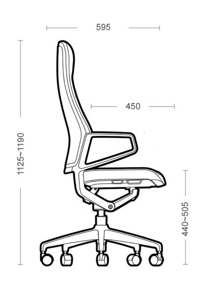Крісло керівника шкіряне KRESLALUX ARICO, ЧОРНА ШКІРА