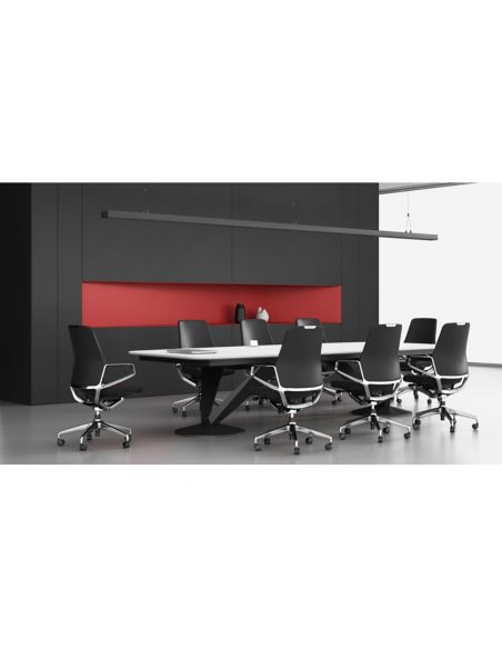 Крісло керівника шкіряне KRESLALUX ARICO, ЧОРНА ШКІРА