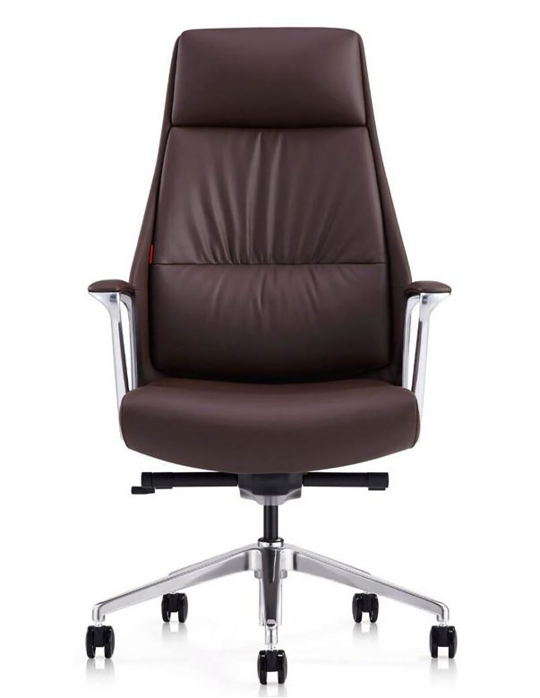 Крісло керівника шкіряне A1826, КОРИЧНЕВА ШКІРА