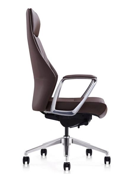 Крісло керівника шкіряне A1826, КОРИЧНЕВА ШКІРА
