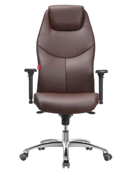 Крісло керівника F195 BRE, ЕКОШКІРА, КОРИЧНЕВЕ