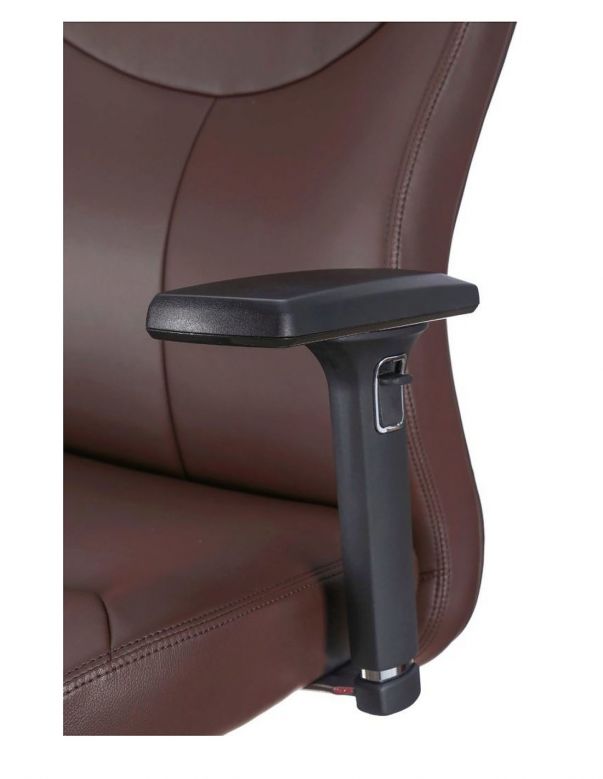 Крісло керівника F195 BRE, ЕКОШКІРА, КОРИЧНЕВЕ