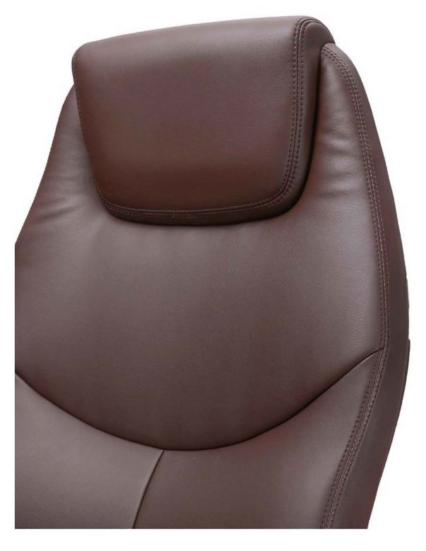 Крісло керівника F195 BRE, ЕКОШКІРА, КОРИЧНЕВЕ