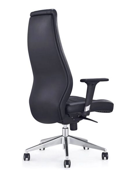 Крісло керівника A1802, екологічна шкіра, чорне