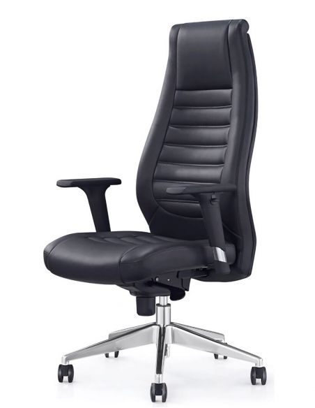 Крісло керівника A1802, екологічна шкіра, чорне