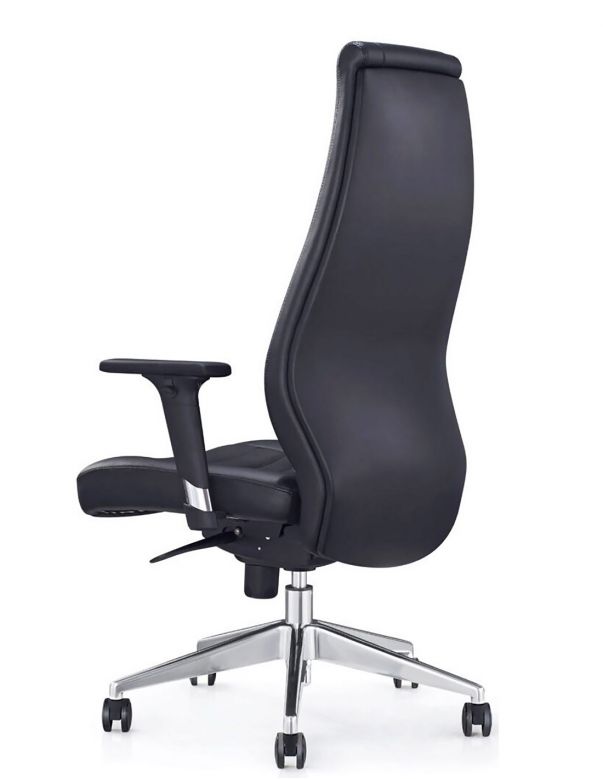 Крісло керівника A1802, екологічна шкіра, чорне