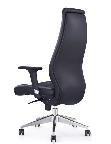 Крісло керівника A1802, екологічна шкіра, чорне
