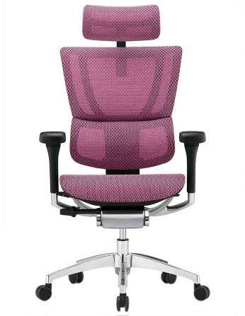 Крісло ергономічне MIRUS-IOO 2 (IOOE2-AB-HAM-5D-L, СІТКА T-168-B5 PINK)