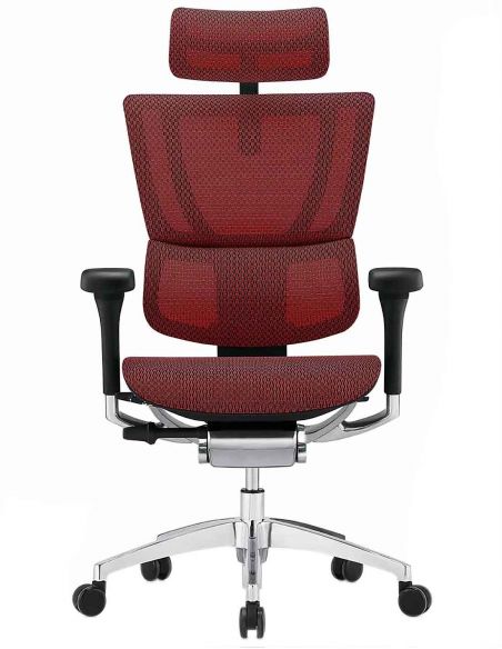 Крісло ергономічне MIRUS-IOO 2 (IOOE2-AB-HAM-5D-L, СІТКА T-168-B3 SCARLET)