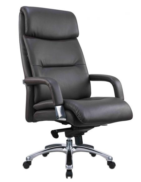 Крісло SITZONE CH-211A для керівника, шкіряне, темно-коричневе