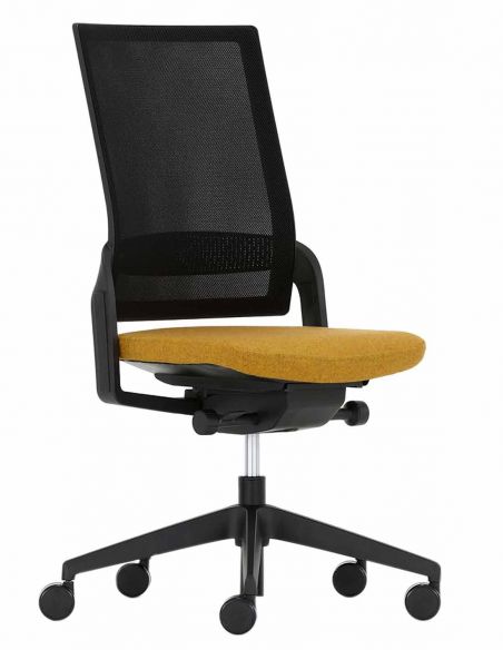 Крісло ECOFLEX BLACK (ECF 740) для оператора, без підлокітників