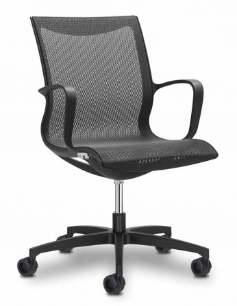 Крісло SITLAND SOUL AIR MEETING BLACK для відвідувача 2