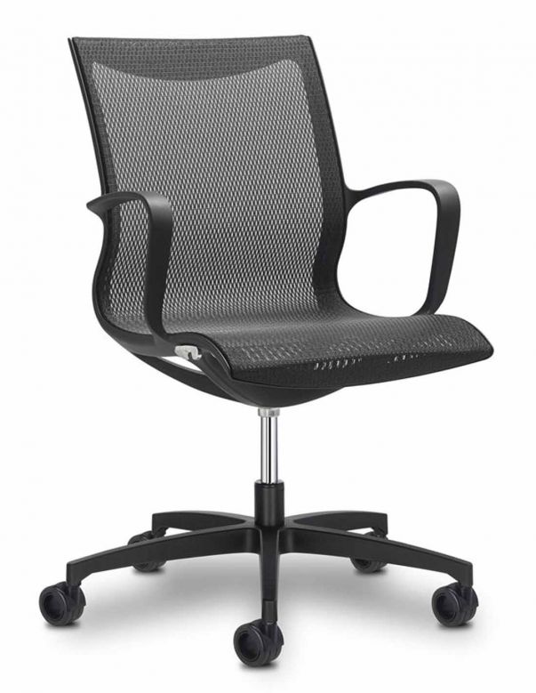 Крісло SITLAND SOUL AIR MEETING BLACK для відвідувача