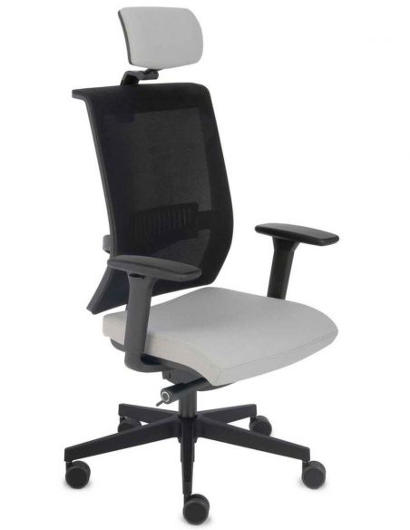 Крісло GROSPOL LEVEL BS HD для оператора, сіре