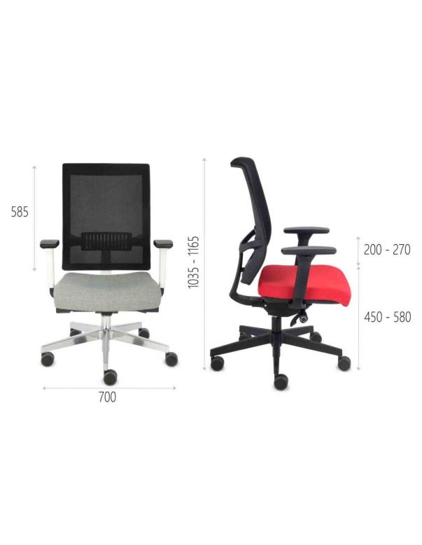 Крісло GROSPOL LEVEL BS для оператора