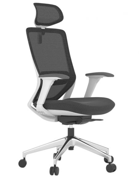 Крісло KRESLALUX SWIFT GHW LIGHT GREY ALU, алюмінієва хрестовина