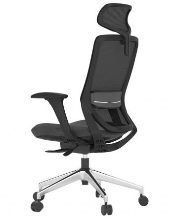 Крісло KRESLALUX SWIFT GHB LIGHT GREY ALU, для оператора 2