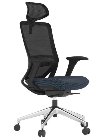 Крісло KRESLALUX SWIFT GHB INDIGO ALU, для оператора