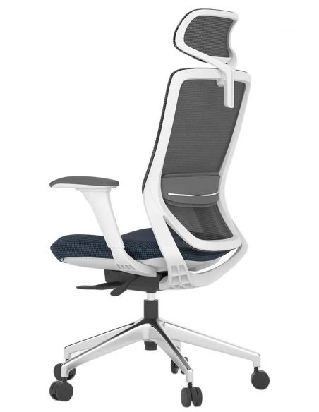 Крісло KRESLALUX SWIFT GHW INDIGO ALU, з тканинним сидінням