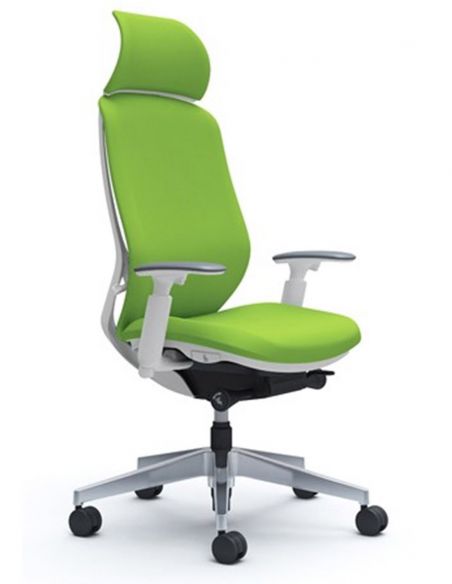 Крісло Okamura SYLPHY EXTRA HIGH WHITE для керівника