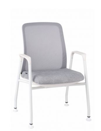КРІСЛО СТІЛЕЦЬ ДЛЯ ВІДВІДУВАЧА GROSPOL AXEL, БІЛИЙ КОРПУС