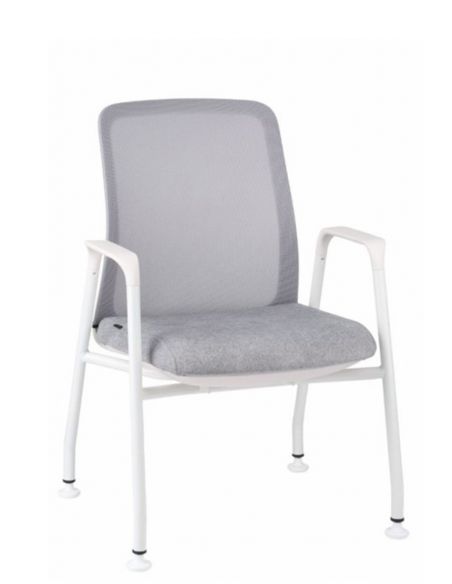 КРІСЛО СТІЛЕЦЬ ДЛЯ ВІДВІДУВАЧА GROSPOL AXEL, БІЛИЙ КОРПУС