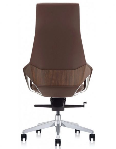 КРІСЛО КЕРІВНИКА ШКІРЯНЕ FK005, КЛАСИЧНЕ, КОРИЧНЕВЕ