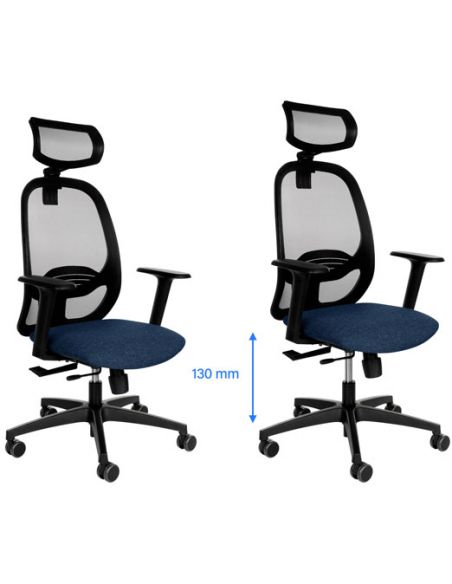 КРІСЛО GROSPOL NODI BS HD ДЛЯ ОПЕРАТОРА, чорний корпус