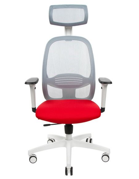 КРІСЛО GROSPOL NODI WS HD ДЛЯ ОПЕРАТОРА, білий корпус