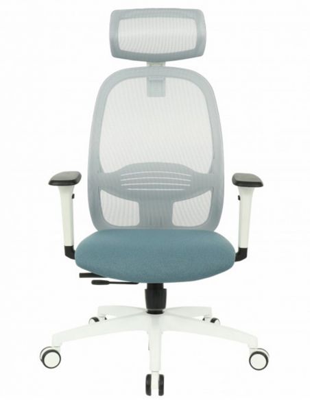 КРІСЛО GROSPOL NODI WS HD ДЛЯ ОПЕРАТОРА, білий корпус