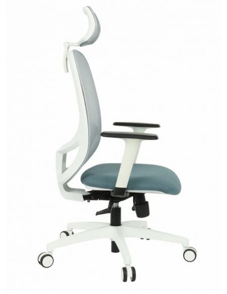 КРІСЛО GROSPOL NODI WS HD ДЛЯ ОПЕРАТОРА, білий корпус