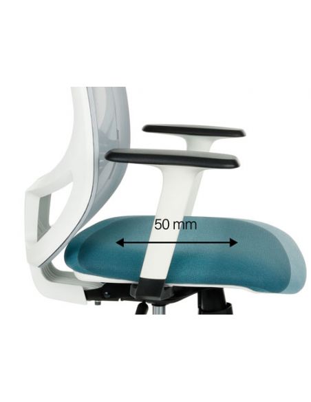 КРІСЛО GROSPOL NODI WS HD ДЛЯ ОПЕРАТОРА, білий корпус