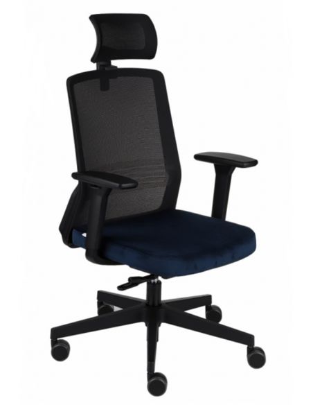 КРІСЛО GROSPOL COCO BS HD BLACK ДЛЯ ОПЕРАТОРА