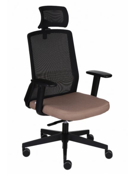 КРІСЛО GROSPOL COCO BS HD BLACK ДЛЯ ОПЕРАТОРА