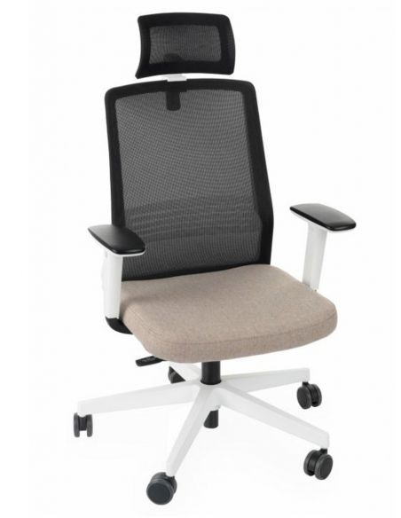 КРІСЛО GROSPOL COCO WS HD WHITE ДЛЯ ОПЕРАТОРА